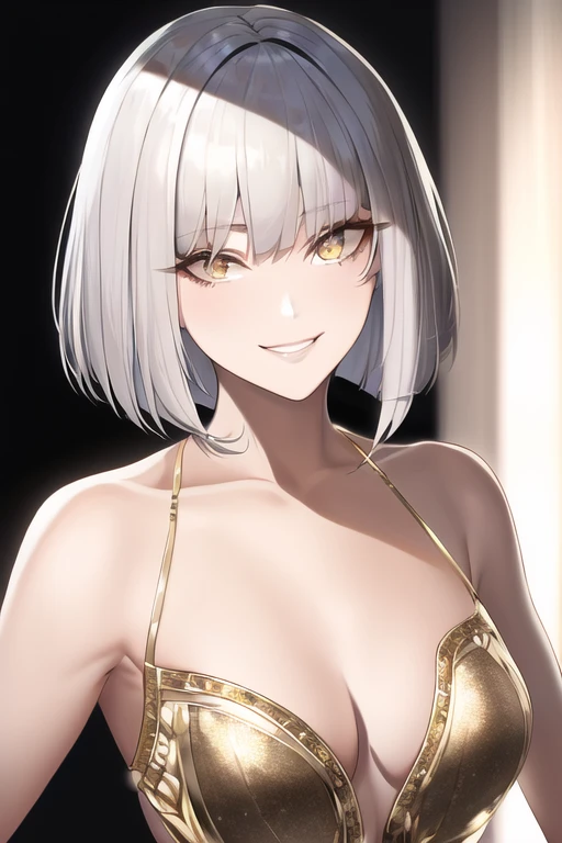 [NovelAI] Bob Small breasts Masterpiece Seductive smile [Illustration]